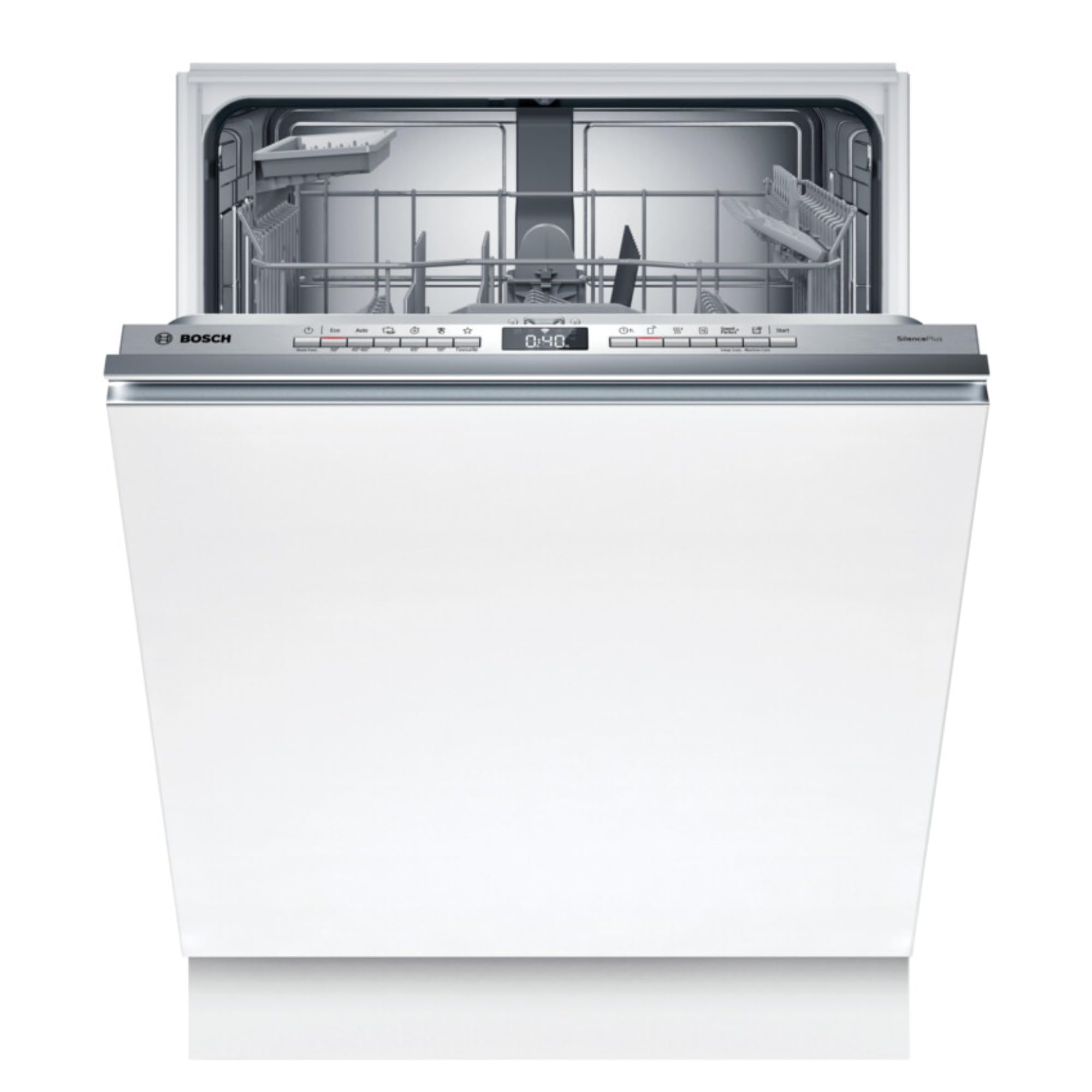 Bosch - Lavavajillas integrable, 60 cm. de ancho, Serie 4, Home Connect, Cestas Flex, Extra Secado, Blanco, SMV4HAX19E