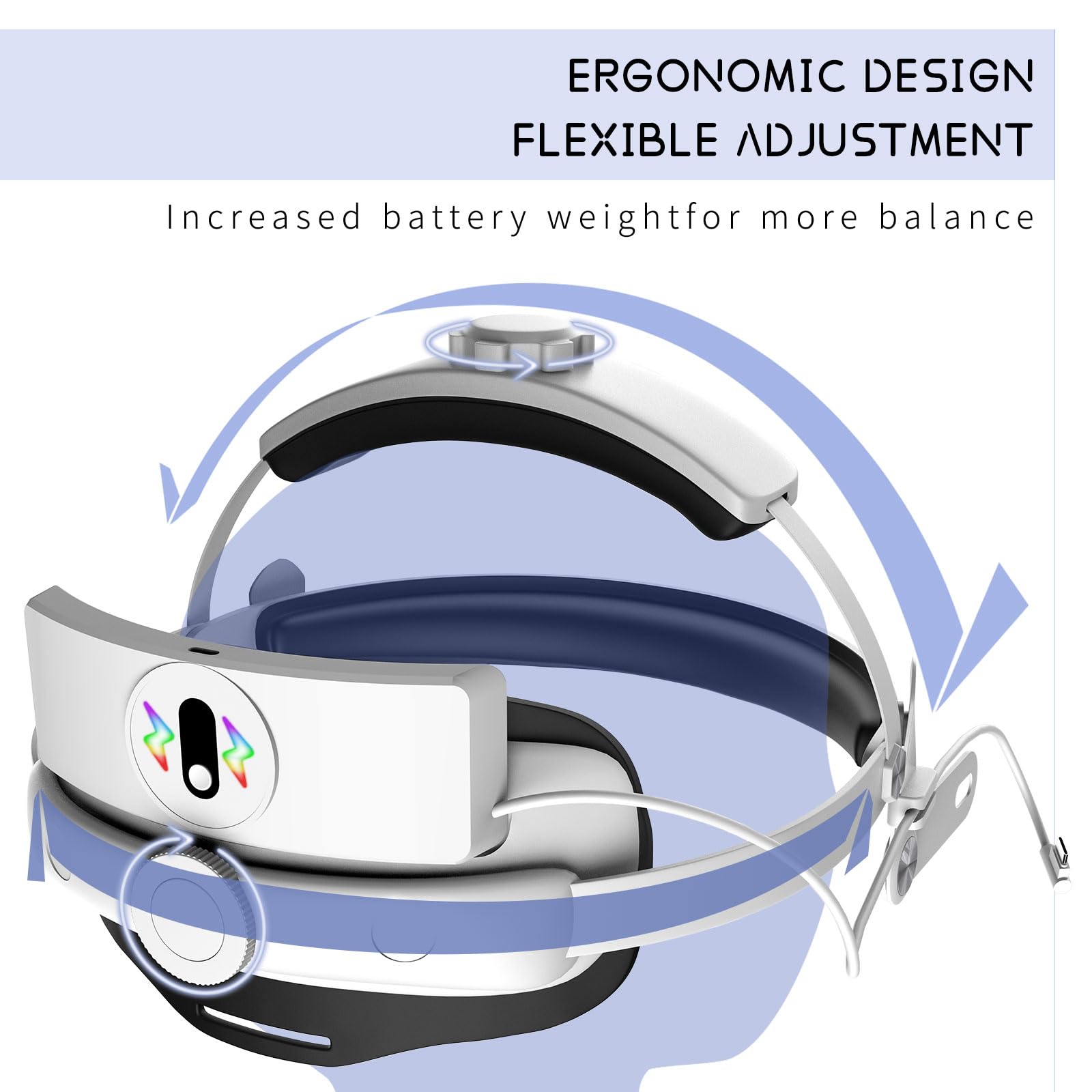 Vr Headset ZYBER Head Strap For Oculus Quest Accessories With