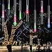 Alkbo Changeable Color Meteor Shower Rain Lights Waterproof String for Wedding Party Christmas Xmas Decoration Tree Party Garden Xmas String Light Outdoor 8 Tube