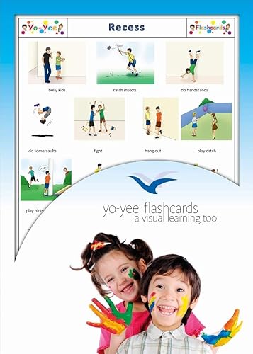 Tarjetas de fotos de jardín y jardín escolar, tarjetas de vocabulario en inglés para niños, niños y adultos