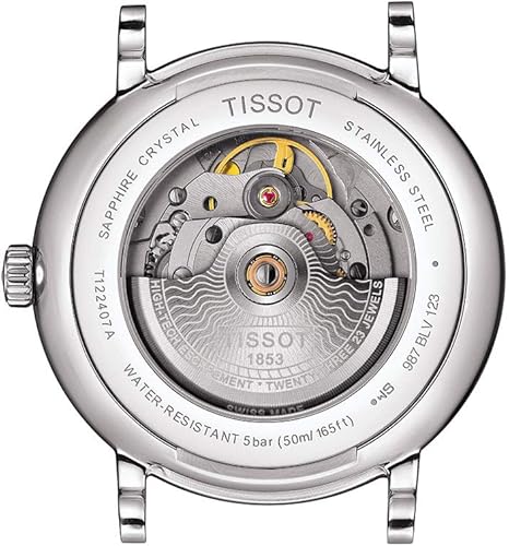 Miniatura 8 de Tissot T1224071103300 Reloj de vestir de acero inoxidable para hombre Carson Auto
