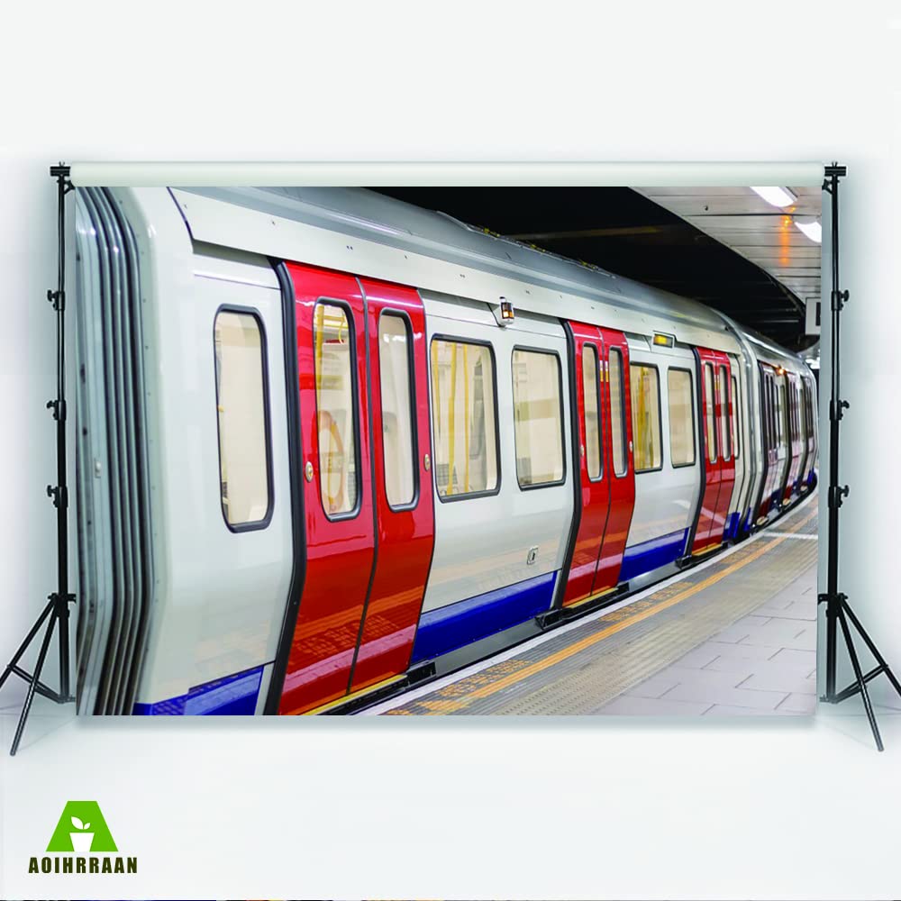 Aoihrraan 2,2x1,5m Subway Backdrop Underground Train Compartment Platform Waiting Area Photography Background Outdoor Tour Decor Banner Children Adults Travel Artistic Portrait Photo Studio Props - Image 3