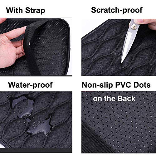 WeTest Premium Car Center Console Cover Armrest Pads for Most Vehicle,Car Waterproof Center Console Protector Cover (Black) - Thumbnail 5