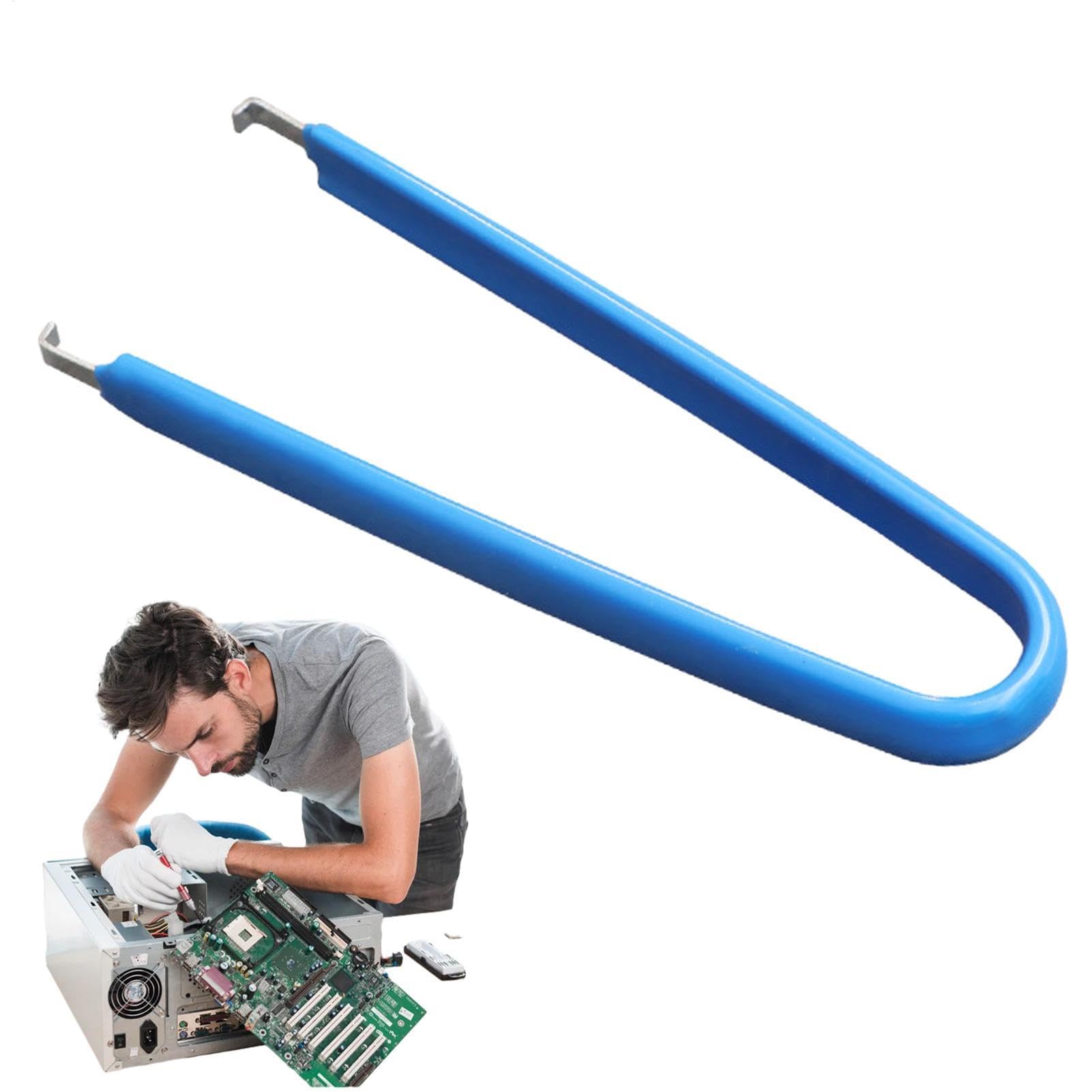 Pinzette per chip IC, strumento di estrazione di chip IC, estrattore di chip IC isolato a forma di U, estrattore di chip IC, strumento di rimozione in acciaio inossidabile per chip IC,