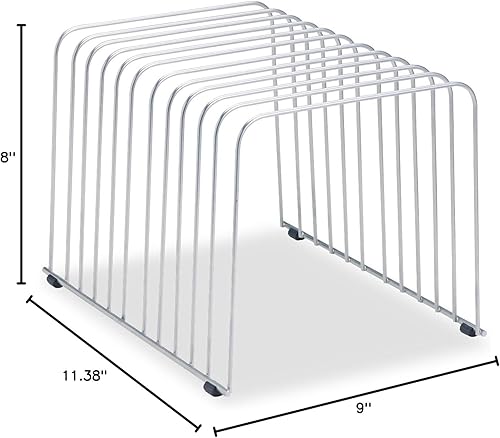 Miniatura 3 de Fellowes Desktop Organizer, 11 Sections, 9" x 11.375" x 8", Wire, Silver (72012)