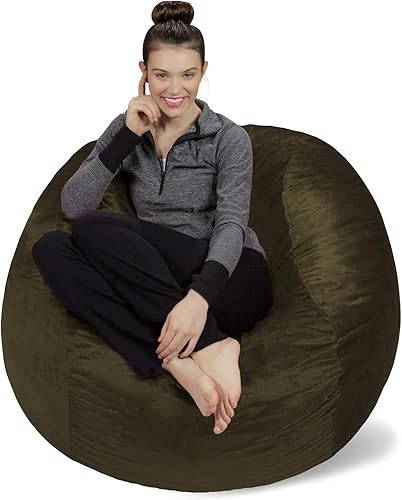 Miniatura 25 de Sofa Sack: puff de felpa ultra suave, con espuma viscoelástica y funda de micro-gamuza, mueble rellenos de espuma y accesorios rellenos de espuma