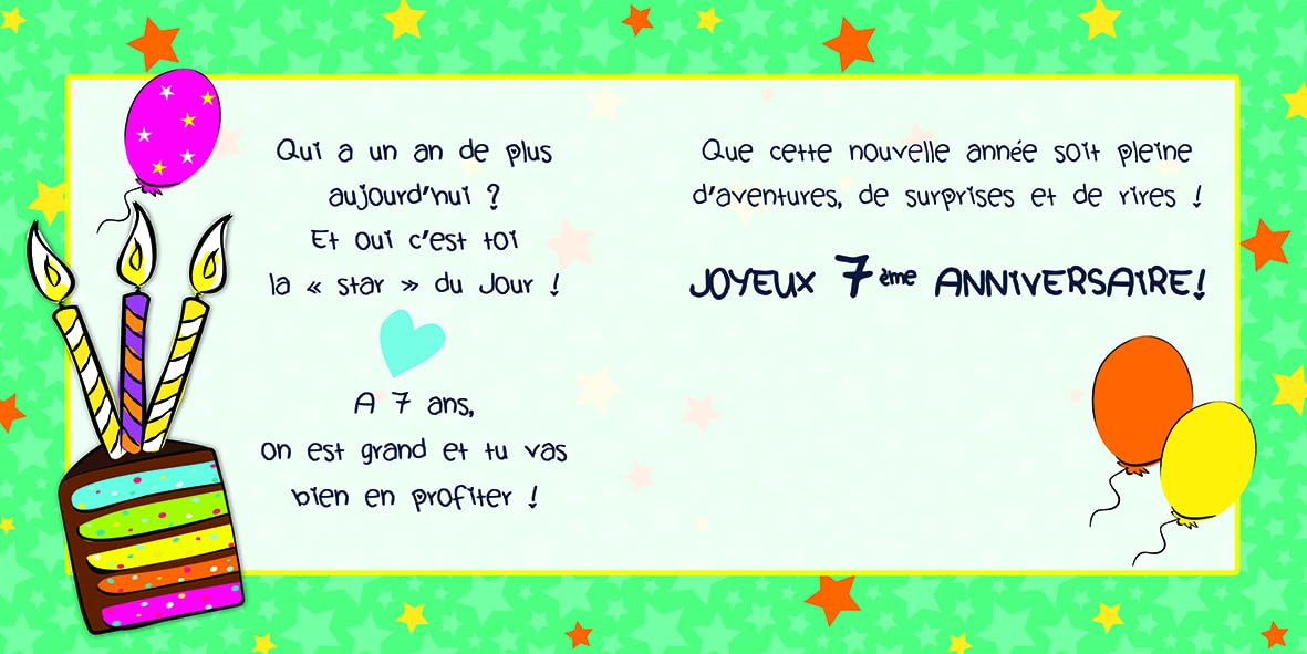Carte Anniversaire 10 Ans Editions Cely - Paillettes Et Encre Fluorescente - Format 15x15 Cm