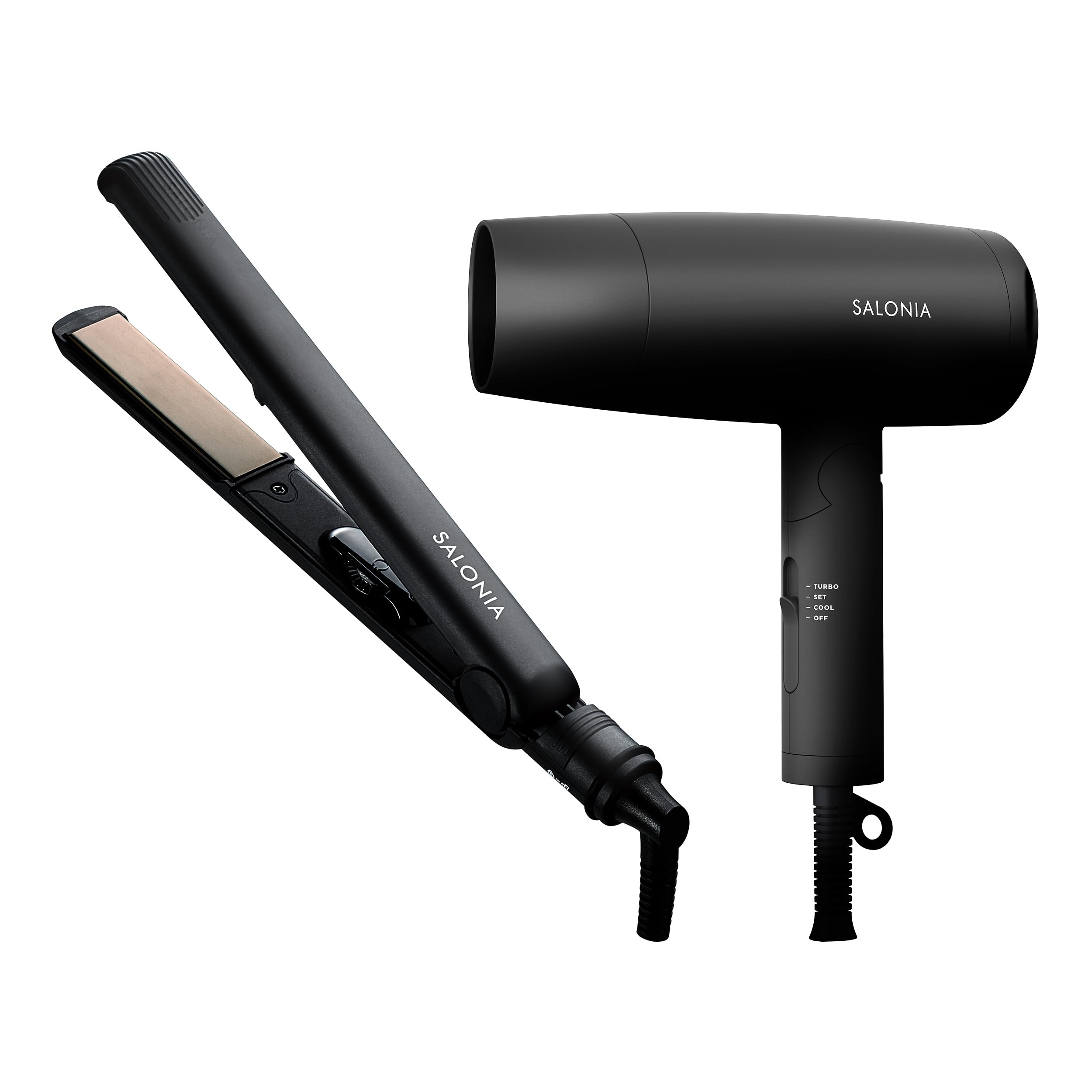SALONIA サロニア スターターセット ドライヤー ヘアアイロン 24mm…