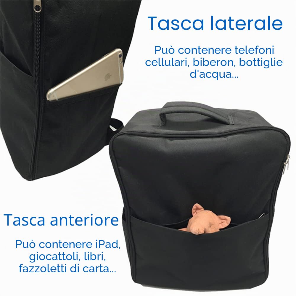 Accessori per passeggino Borsa da viaggio, zaino, custodia per passeggino compatibile con Cybex Libelle, gb Pockit+ All-city e gb Pockit+ All-Terraim