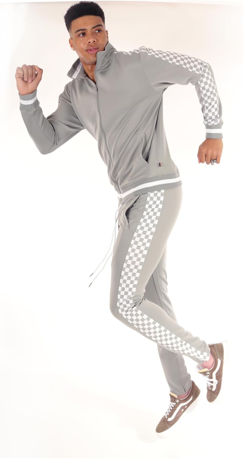 SCREENSHOT-TRACK JACKET Mens Urban Hip Hop Premium Track Jacket - Slim Fit Side Taping Sportswear Urbanwear Streetwear Top - Image 2