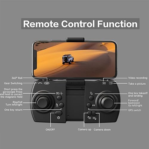 Miniatura 7 de Drone With Dual 1080P HD Camera - Advanced Brushless Motor Drones with Wind Resistance Intelligent Obstacle Avoidance Headless Mode Gesture Control