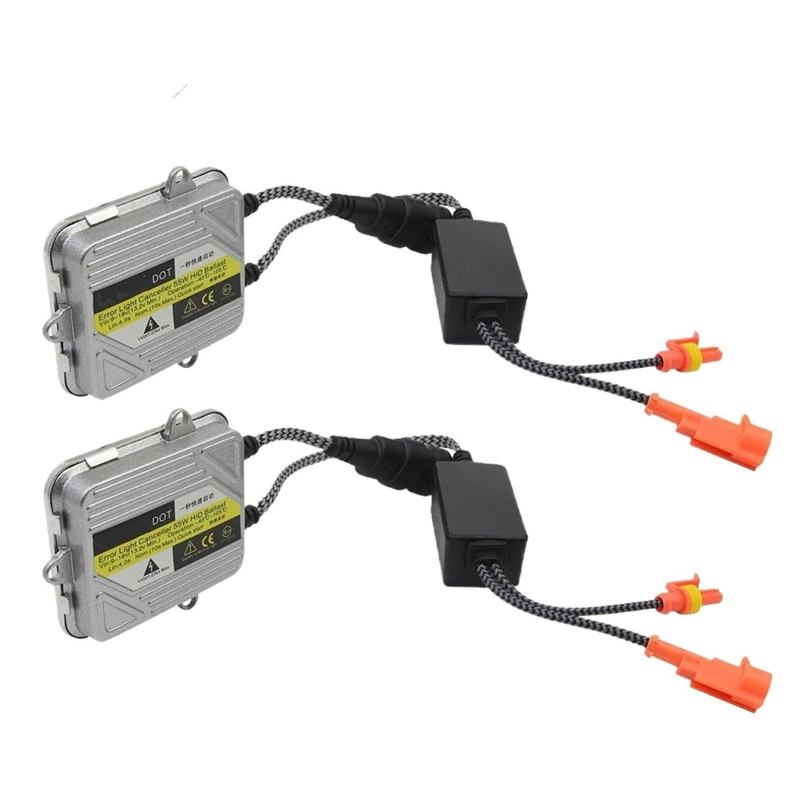 Ballast Xénon Hid Ballast HID pour Ampoule Au Xénon H7 H4 H1 H3 H11 9005 9006 9007 880 881, Bloc Numérique Mince 12V 55W Allumage Électronique