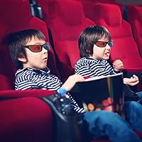 Vista 6 de Mobestech Proyector 3D rojo- azul 3, 20 unidades de 3 marcos, gafas de estilo 3D para juegos de películas 3D, lentes de visualización 3D