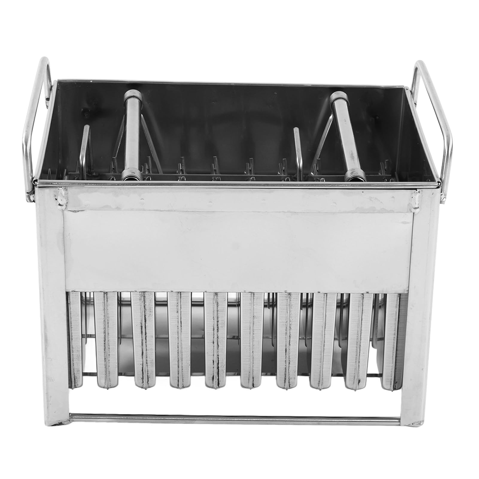 HEEPDD Popsícula de Acero Inoxidable, 30 Cavidades Comerciales Fabricantes de Hielo de Hielo Fabricante de Helados de Metal Congelado Nan