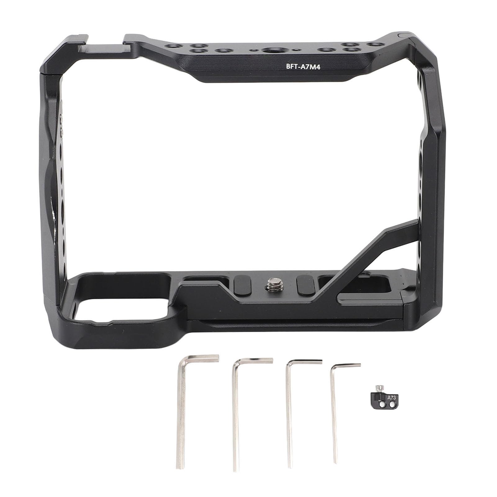 J-ouuoCamera Video Rig Posicionamiento Preciso Proceso de Anodizado Aleación de Aluminio de Alta Resistencia Marco Protector de Cámara Rig para A7M4 A7R4 A7R4A A1 A7S3 A9II