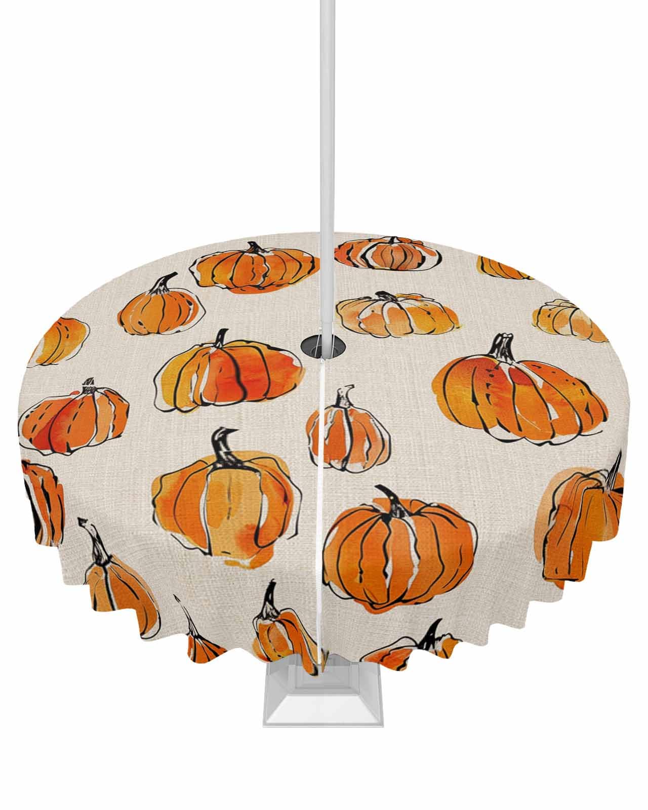 ARTSHOWING Fall Thanksgiving Day Outdoor Tablecloth 60