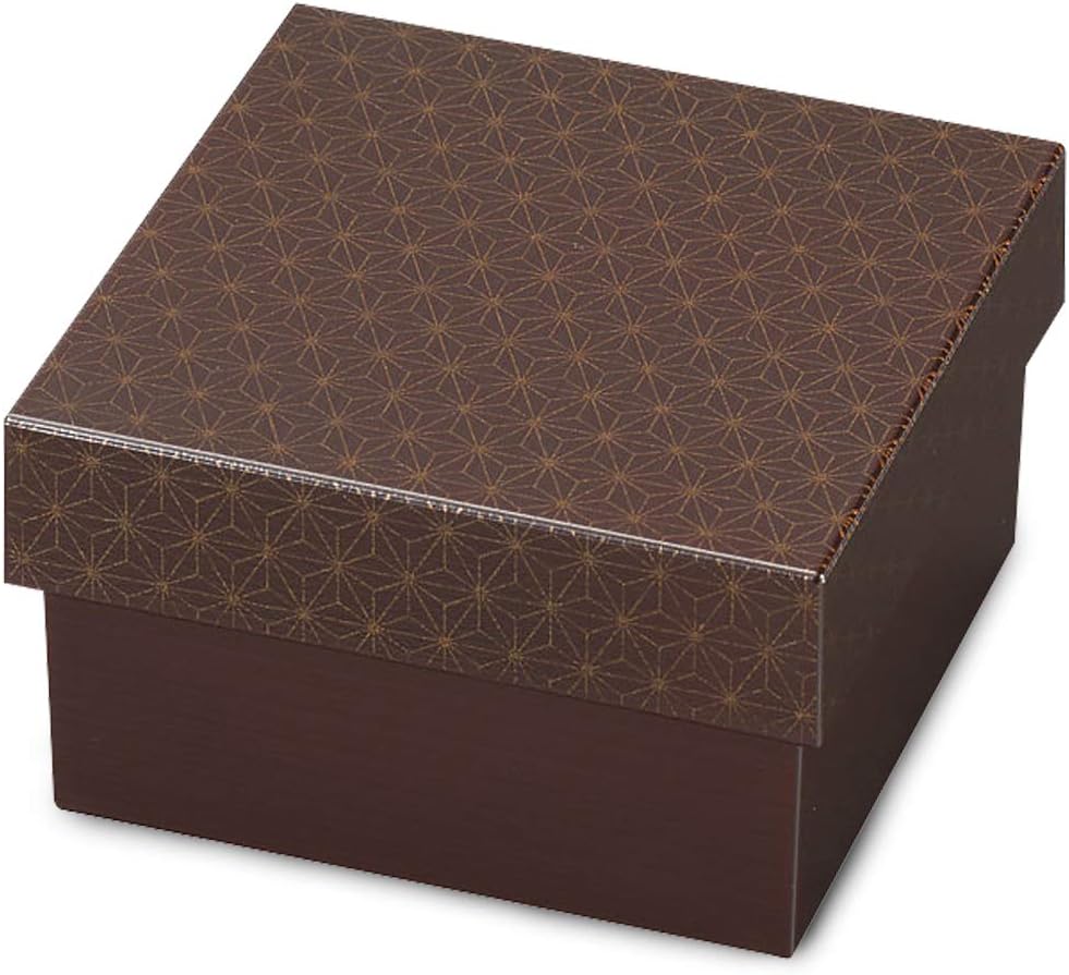CTC-119688 Japanese Mon Hako Style Bento Box, Red, 3.5 x 6.9 x 2.4 inches (90 x 176 x 61 mm), Large