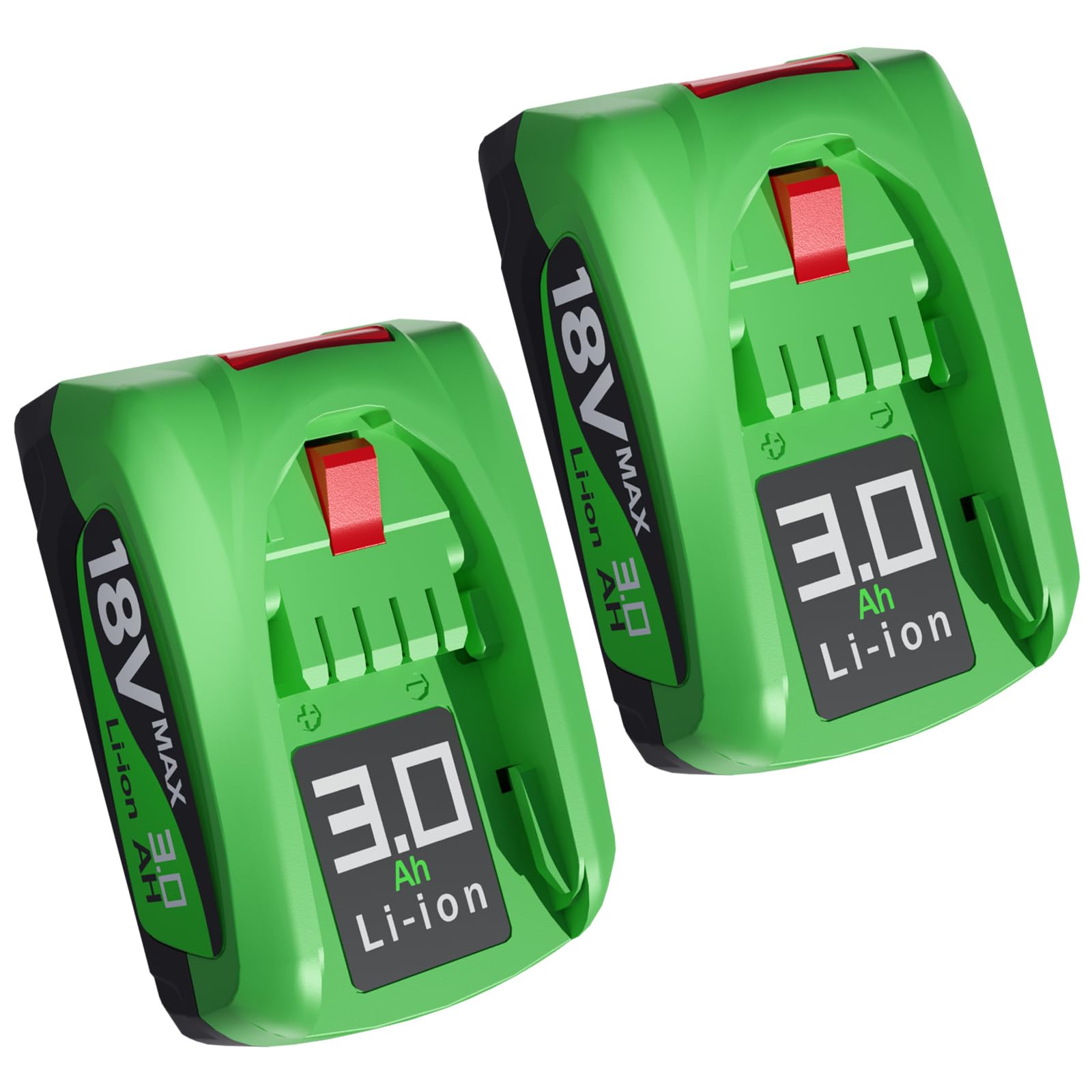 2PACK 3.0Ah Ersatzakku für Bosch 18V Akku Kompatibel mit Bosch 18Volt Werkzeugen Haus und Garden 18V System【Nicht für Mäher Roboter】