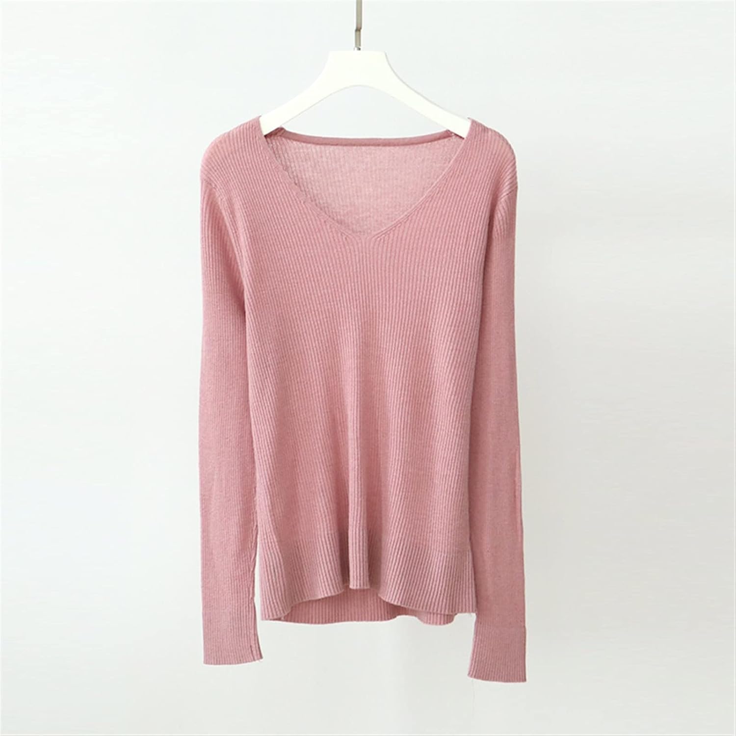 ストレッチ桑シルク熱下着トップ女性秋冬シルクウール長袖ボトムシャツサーマル (Color : Lotus, Size : L/Lar