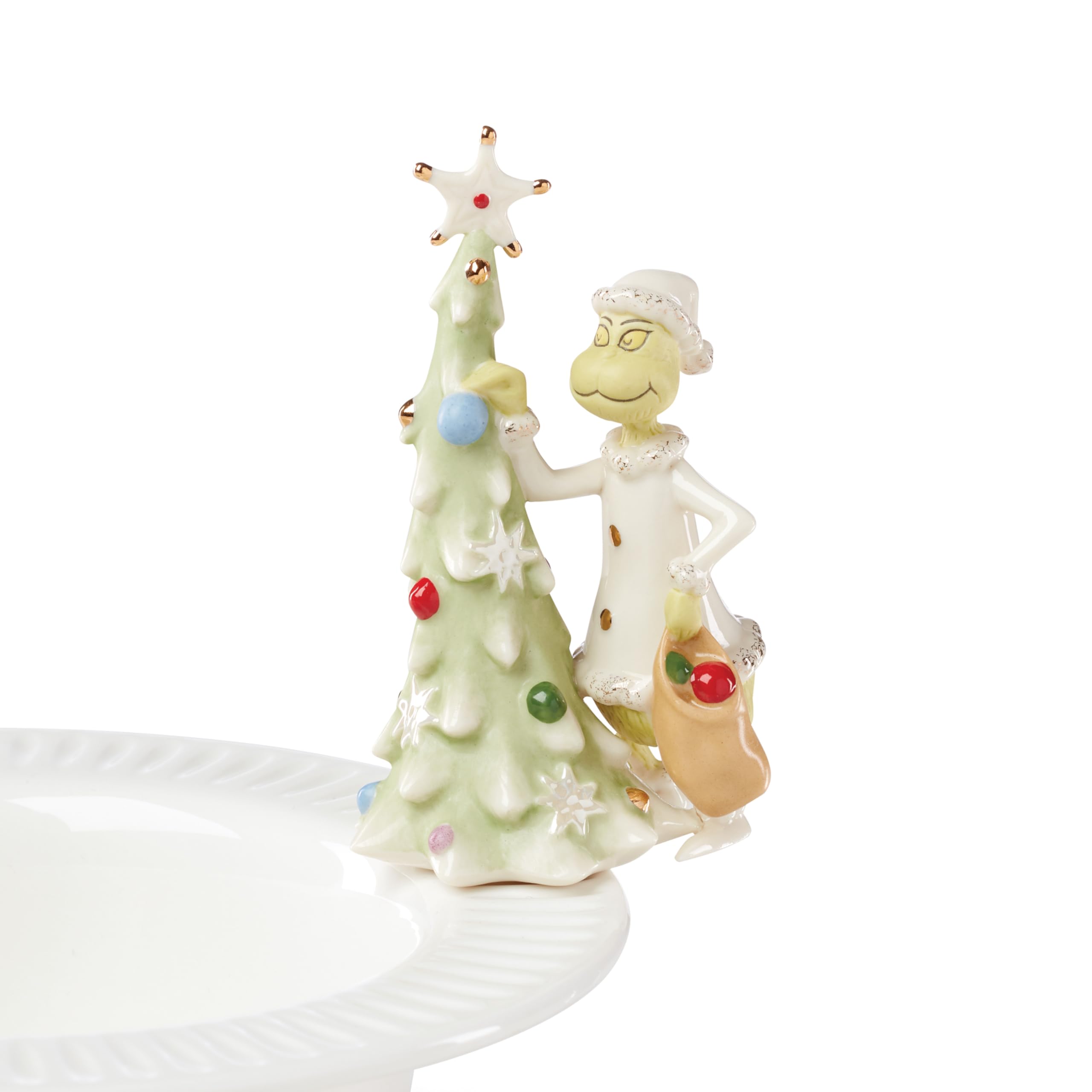 Lenox 894956 Profile Grinch Popper, Ivory, Christmas Dinnerware Accessories