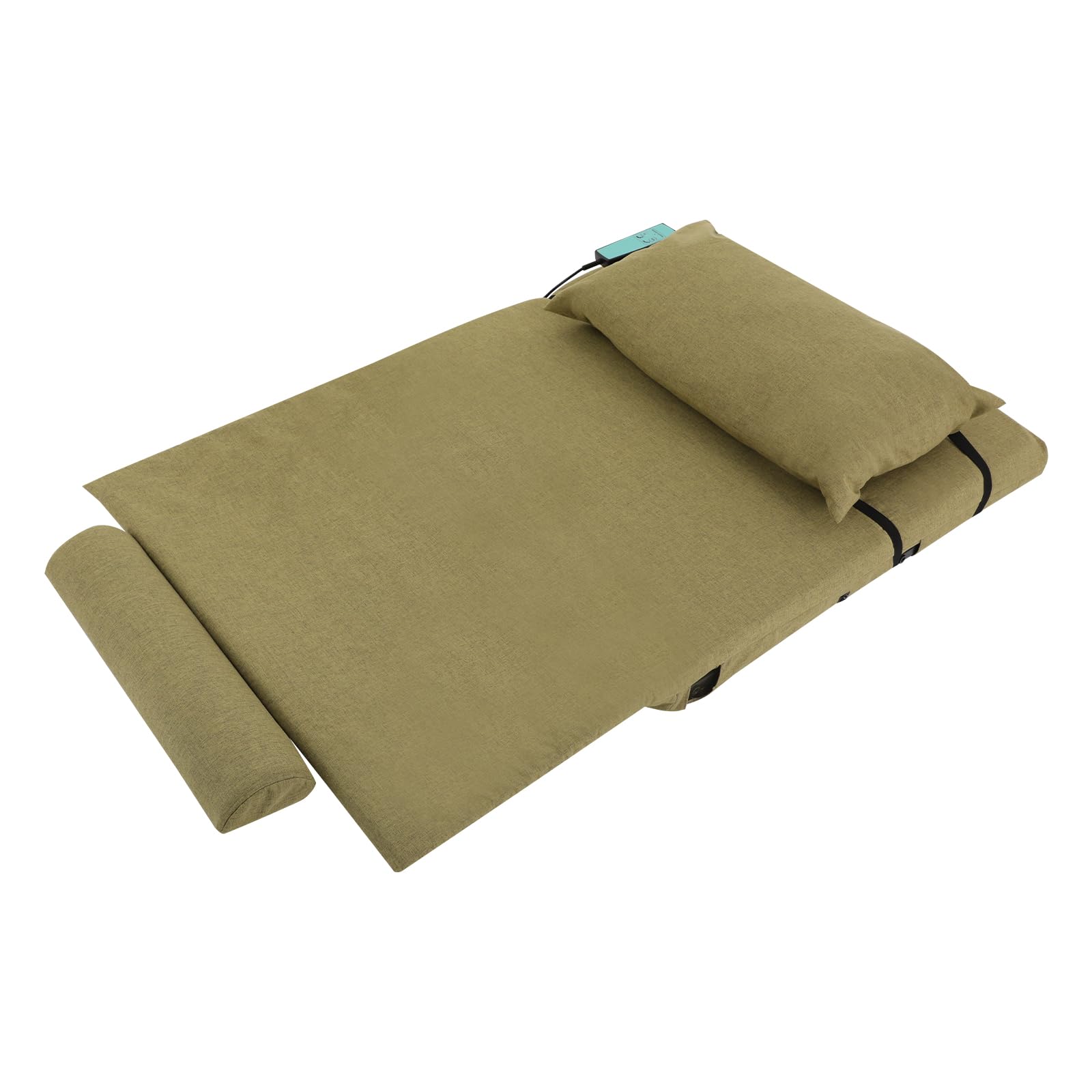 Schienale sollevabile elettrico, verde, per soggiorno, camera da letto, case di cura, 120 x 75 x 12 ~ 73 cm