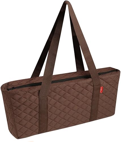 Miniatura 2 de Linda Li - Bolsa vacía Mahjong - Bolsa suave acolchada marrón - Solo bolsa vacía