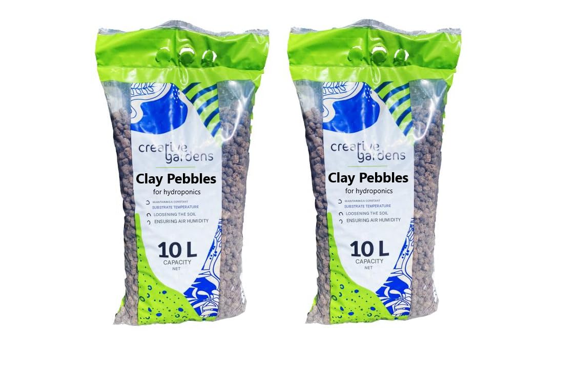 20L Lightweight Clay Aggregate 8-16mm LECA Pebbles Hydroponic Orchid Medium