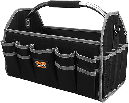 Miniatura 8 de Heavy Duty Tool Bag,Organizers,Open Tote With Shoulder Strap,Featuring Ergonomic Handle And Sturdy Bottom, Portable Organizer, Multi Functional