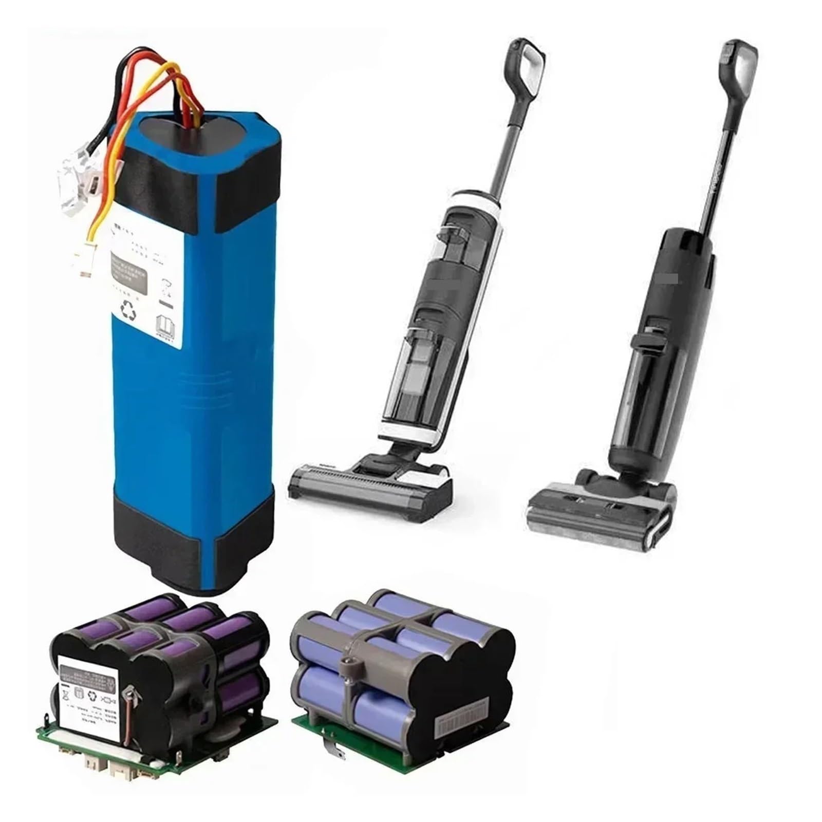 Paquete de baterías de repuesto, batería de alimentación, compatible con la batería de limpieza de suelos Tineco Floor ONE S3 (color: 12800 mAh)
