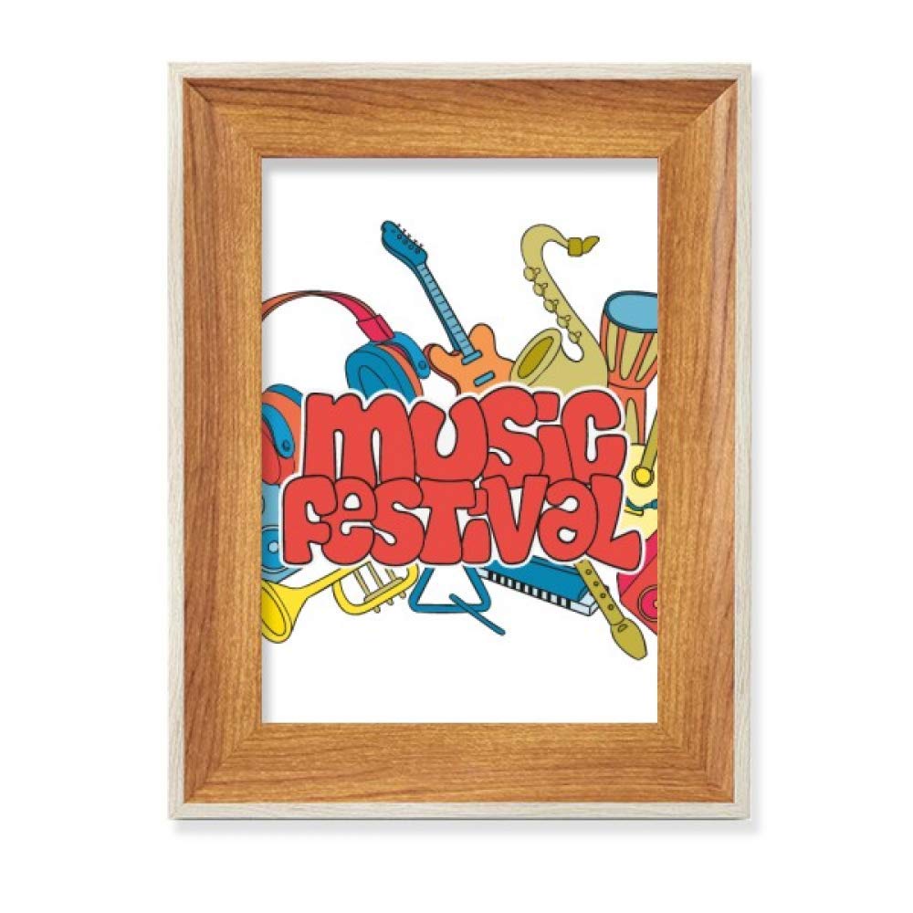 Modèle cadre de photo guitare en bois pour personnaliser votre coin musique