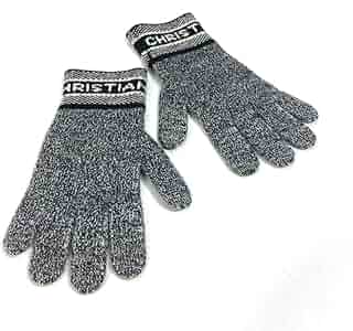 Amazon.co.jp: [Dior] (ディオール) 25DWI754I177 ロゴ 手袋 グローブ