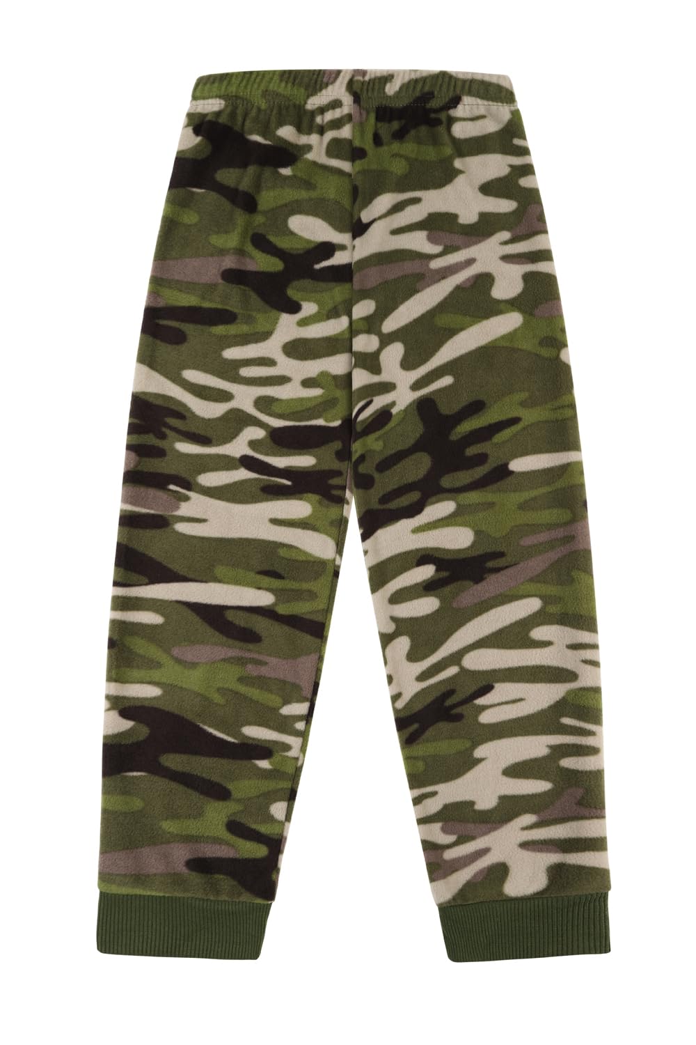 ThePyjamaFactory Pigiama lungo in pile mimetico verde per bambini