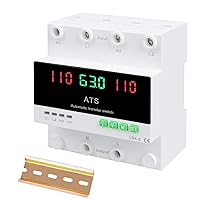 Vista 1 de Interruptor de transferencia automática/manual de 63A 110V, selector de fase de prioridad L1, pantalla LED, montaje en carril DIN, 50/60Hz, ATS