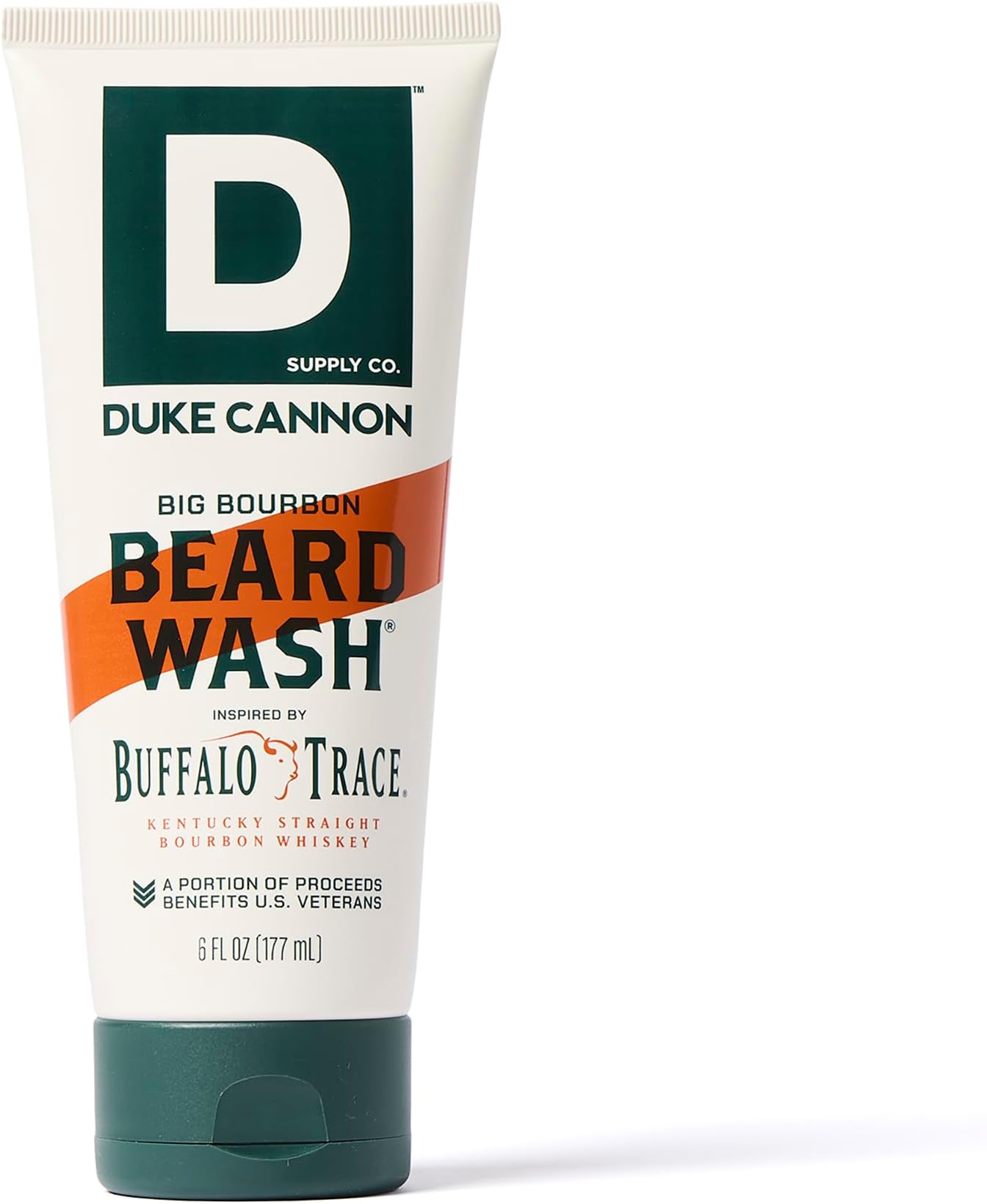 Duke Cannon Supply Co. Big Bourbon Beard Wash, 177ml, Oak Barrel Scent - Made with Plant-based Ingredients to Strengthen, Rejuvenate, Soften and Condition