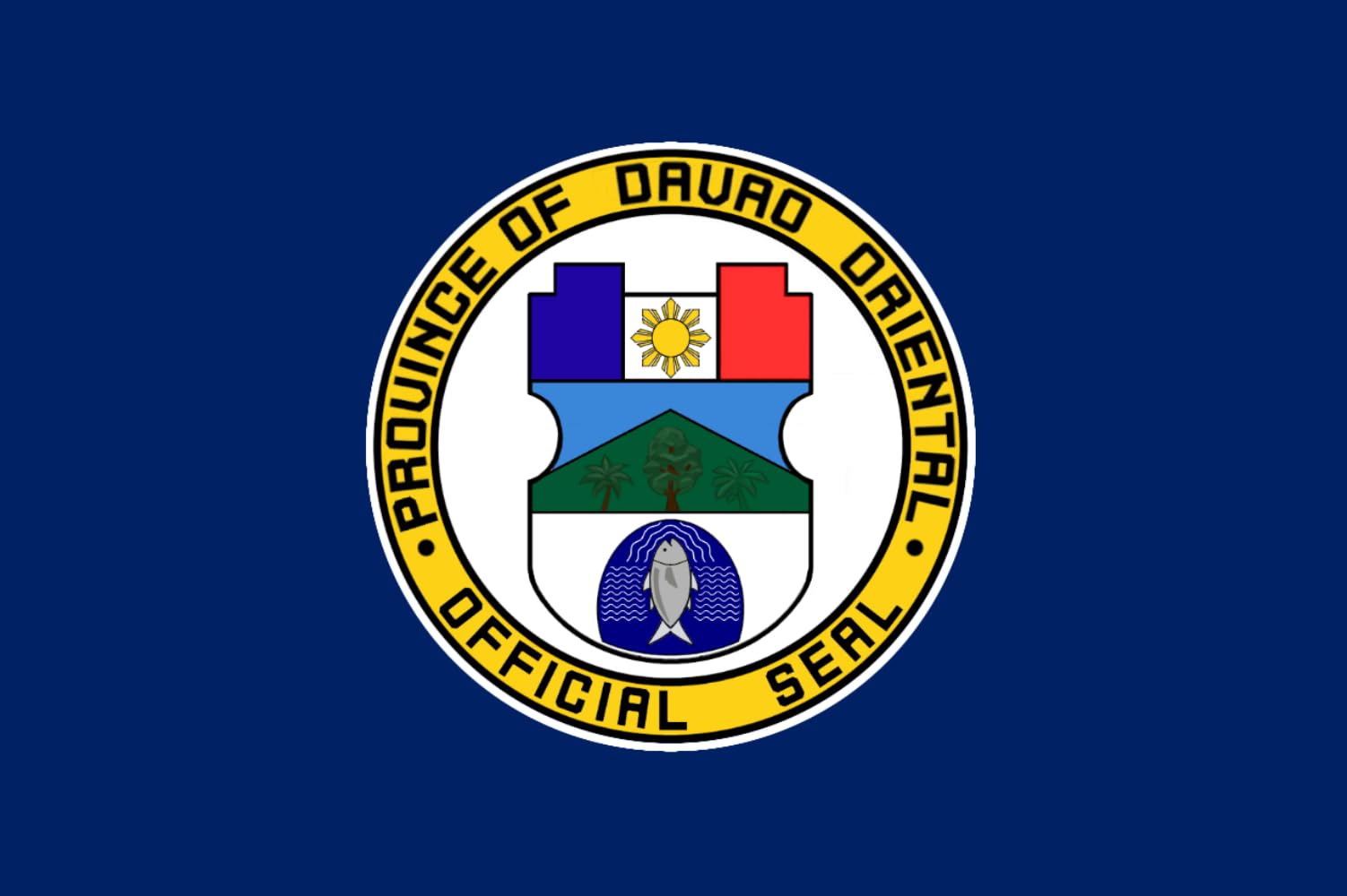Drapeau Davao Oriental grand format pour embellir vos salons culturels