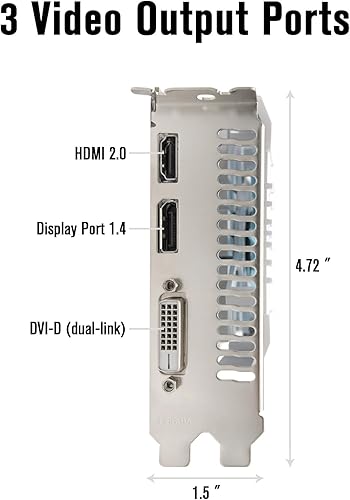 Miniatura 5 de RX 580 - Tarjeta gráfica GDDR5 de 8 GB para PC para juegos, tarjeta de video 2048SP de 256 bits PCIe 3.0 x16 6 pines conector de computadora de