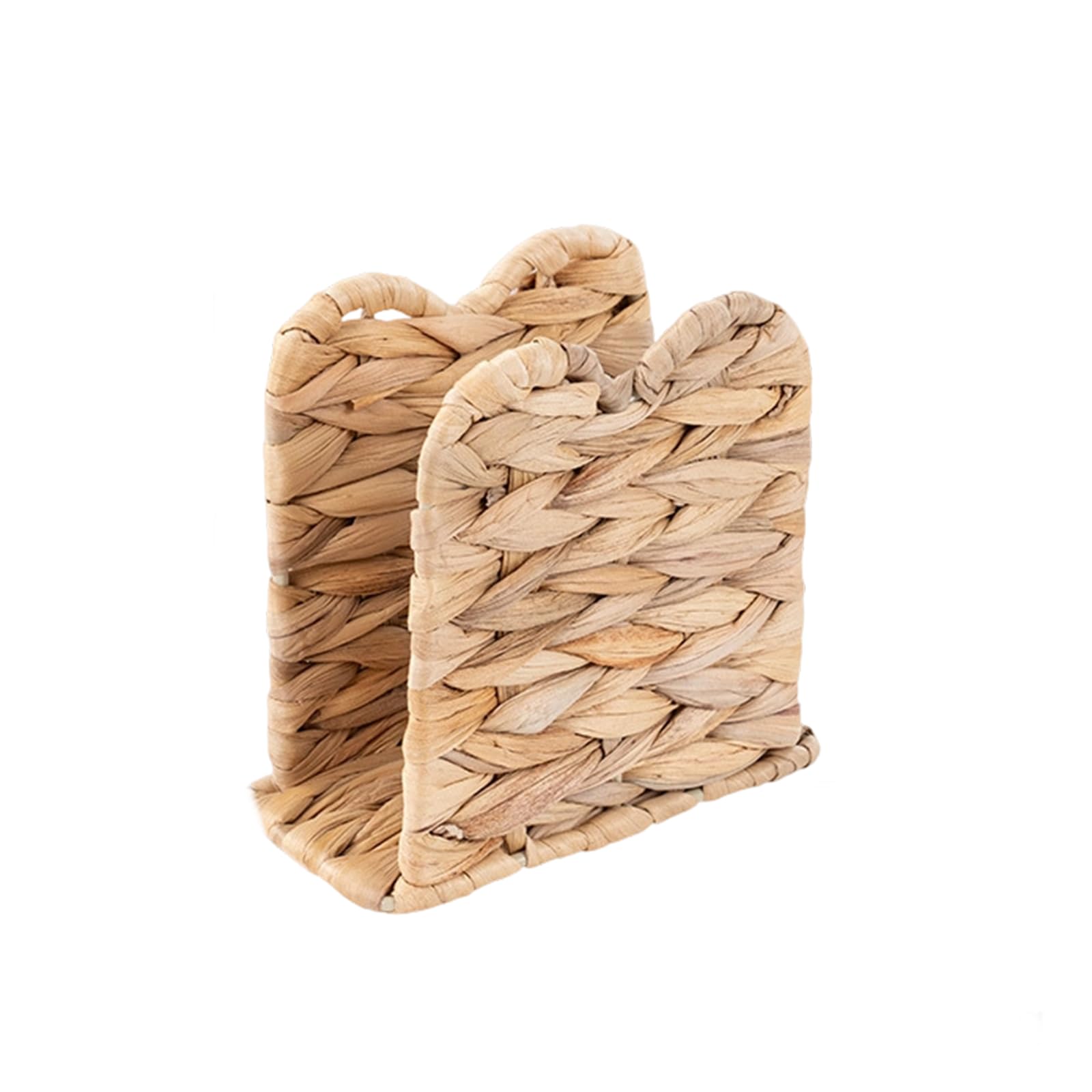OSNIYAW Practical Water Hyacinth Fiber Tissue Container Paper Towel Dispenser Napkin Holder for Kitchen Counter and Living Room Dining Table Napkin Holder