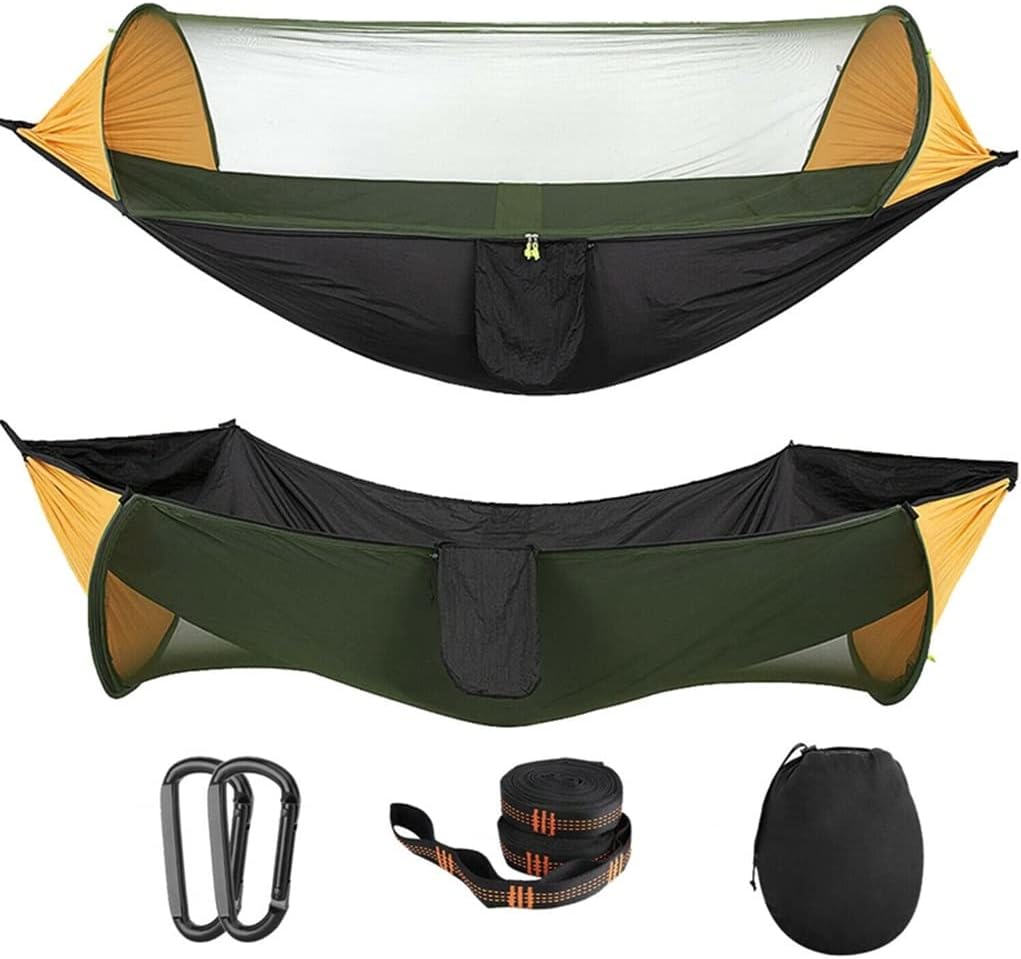 Portable Tent Camping Hammock with Mosquito Net Multi Use Swing for Hiking