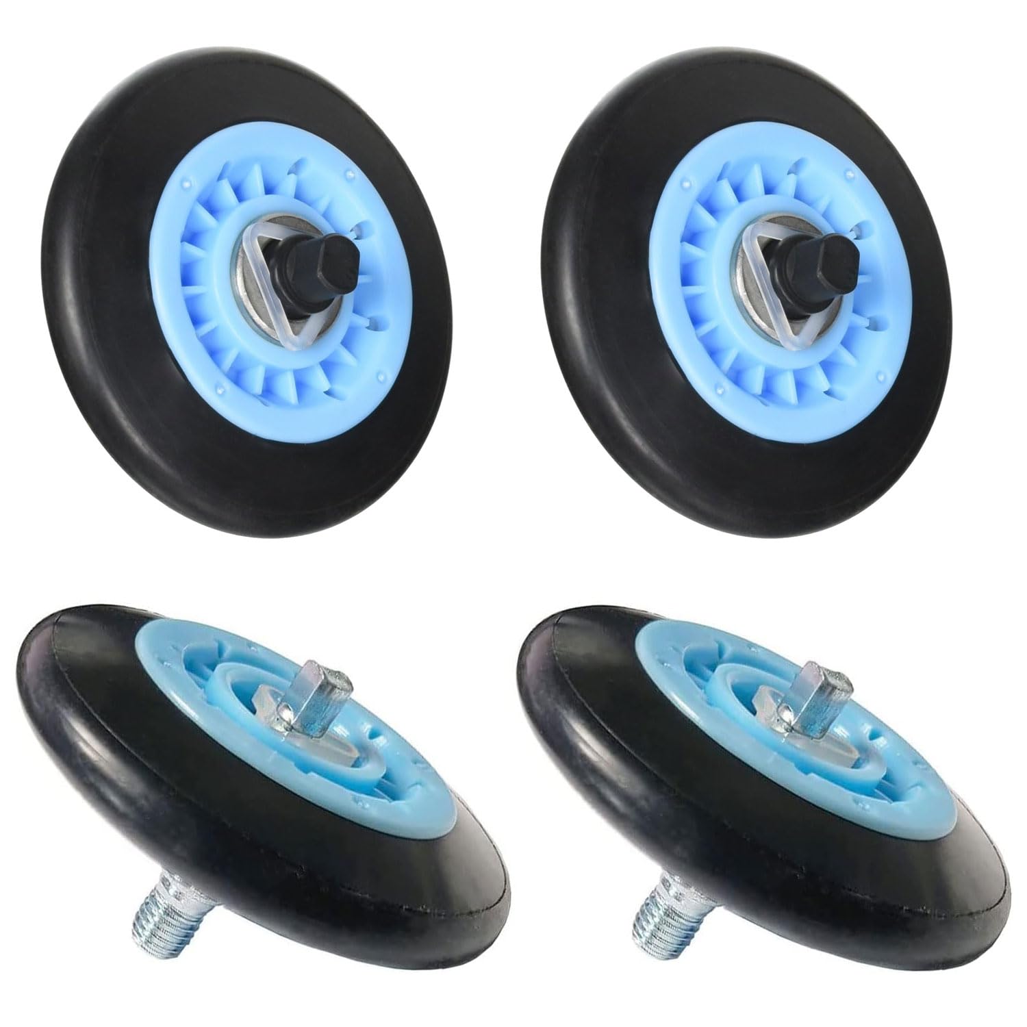 [ What'sUp ] DC97-16782A Samsung Dryer Drum Roller Replacement Part (replaces DC97-07523A, DC97-07523B) Part Number: DE7523 AP5325135 PS4221885