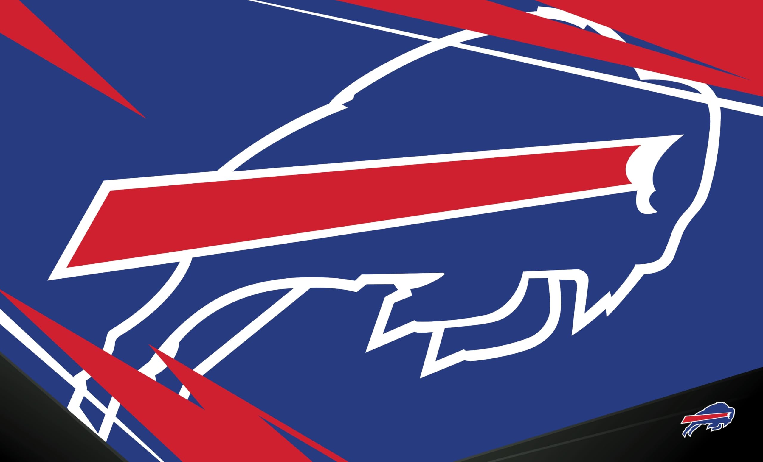 NORTHWEST The Company NFL Buffalo Bills Washable Rug, 36" x 60", Shredder, Team Colors