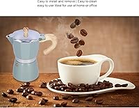 Vista 4 de YEmirth Cafetera clásica de 10.1 fl oz, cafetera para café italiano y cubano, cafetera Greca, cafeteras, hace un café delicioso, olla fácil