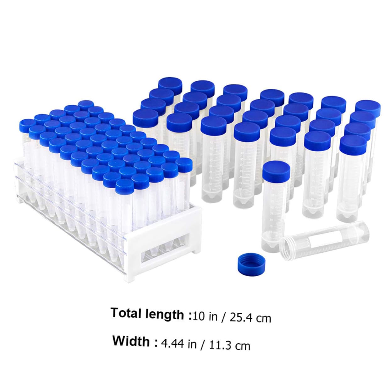 TOPBATHY 81piezas Tubos De Centrífuga Con Tapas Tubos De Ensayo Para Experimentos Científicos Laboratorio