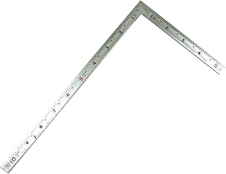 Shinwa Sokutei 10649 Curved Scale, Same Thickness, For Use With 1 Scale Back, 11.8 inches (30 cm), Masterpiece Red Numbers, Silver