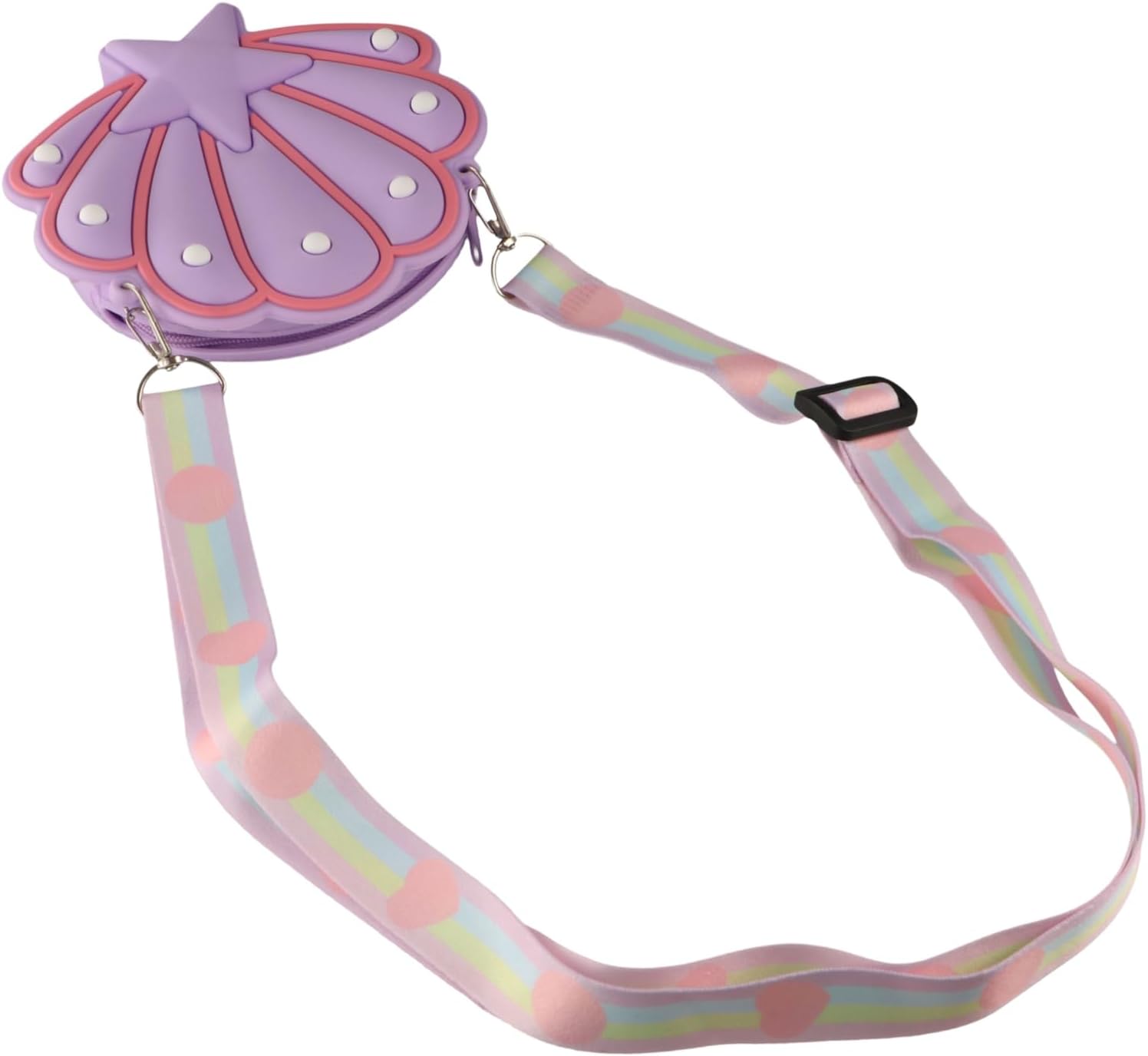 Seashell Shape Crossbody Bag Girls Starfish Purse Cute Shoulder Bag with Adjustable Strap Mermaid Bag Seashell Purse - Image 5