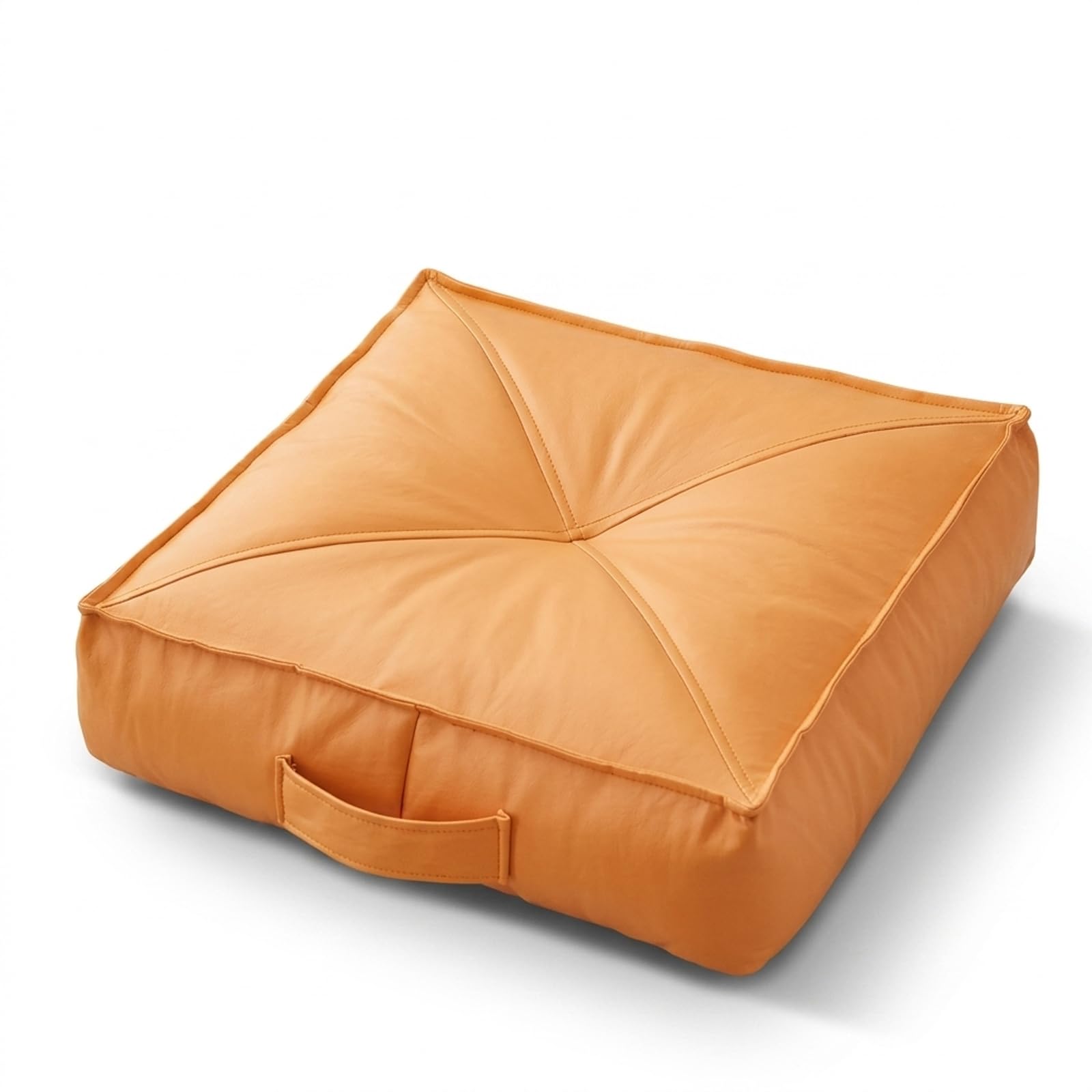 Cojín de asiento Tatami cuadrado de 60x60x15 cm con asa y tela duradera para meditación u hogar