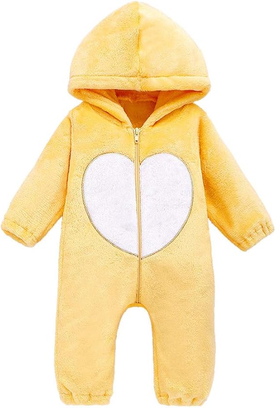 Amazon Co Jp 新生児の幼児の赤ちゃんの女の子男の子冬暖かいフリースフード付きロンパースジャンプスーツ衣装ベビー服 ロンパース 着ぐるみ ジャンプスーツ カバーオール ベビー キッズ用 ワンピース チュニック 新生児服 赤ちゃん 長袖ロンパース 秋冬 服