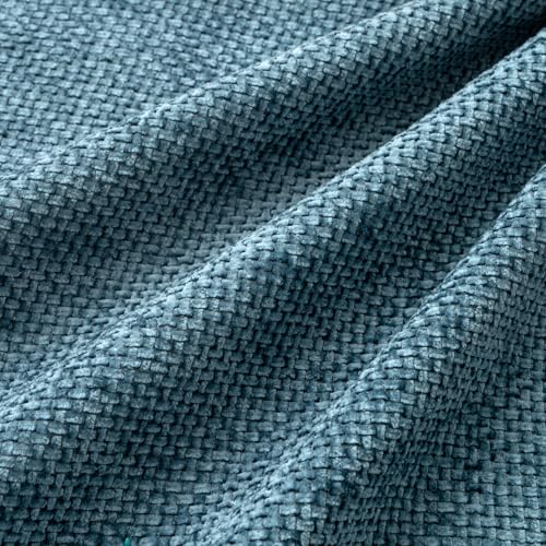 Image of MIULEE Pack of 4 Couch Throw Pillow Covers 18x18 Inch Smoke Blue Soft Decorative Chenille Pillow Covers Farmhouse Accent Cushion Covers for Boho Spring Home Decor Sofa Bedroom Living Room