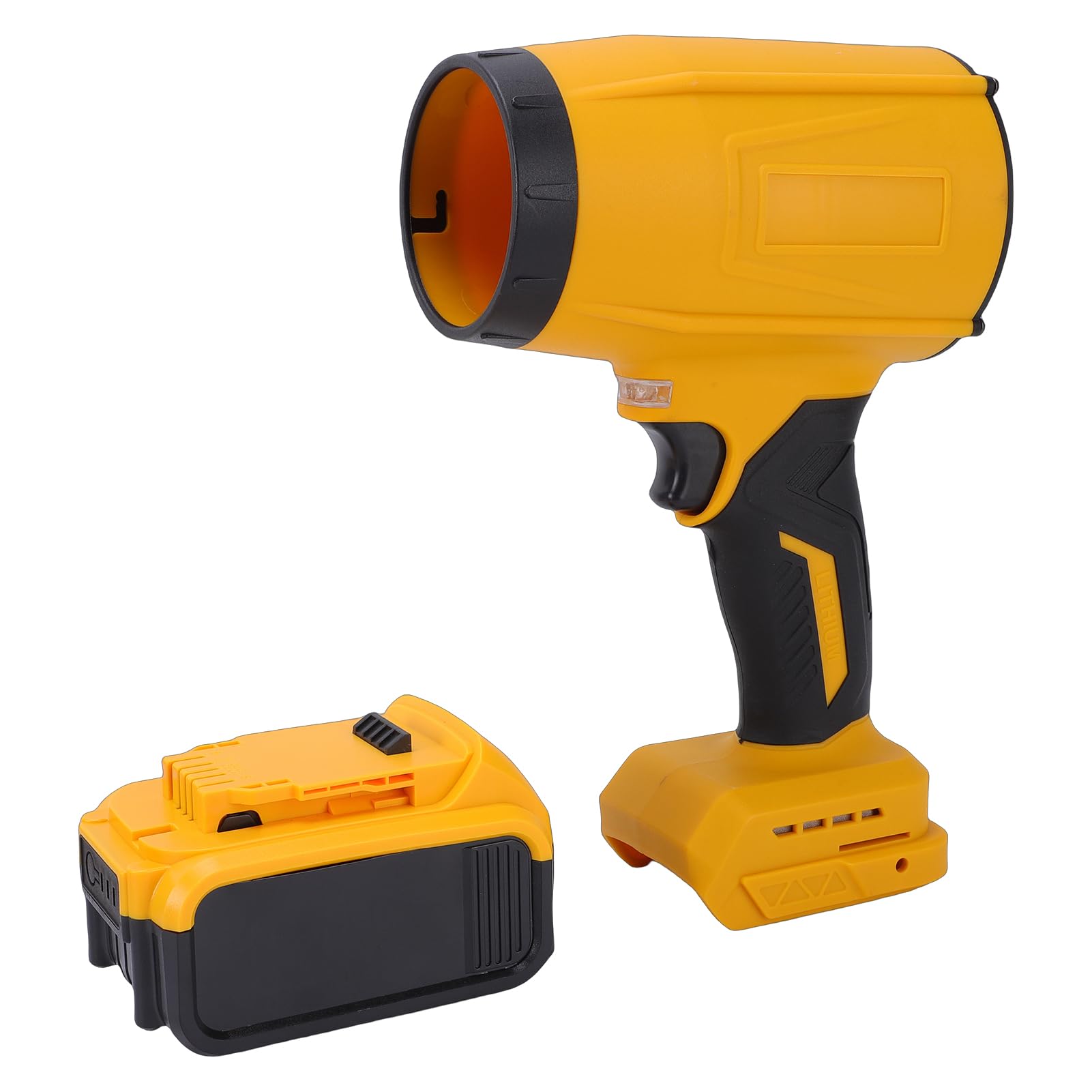 Soffiatore per Foglie a Batteria da 80000 Giri/min, velocità del di 200 MPH, Flusso D'aria da 700 CFM, 2 Batterie, (2 batterie, 1 scatola di carta per caricabatterie Spina europea 220 V)