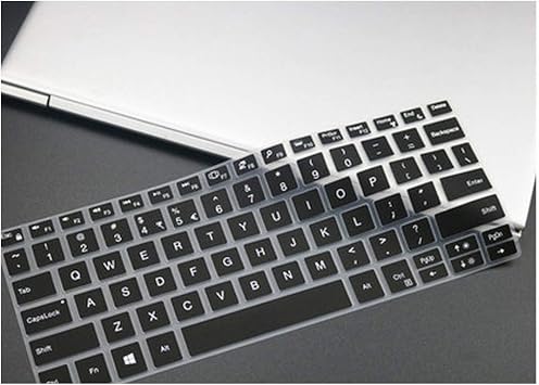 13.3" Notebook Laptop Silicone Keyboard Cover Skin Compatible for DELL XPS 13 9370 / XPS 13 9365 13 9370 13 9365,Black