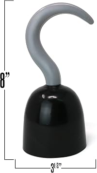 Captain Hook Pirate Costume Accessories - Plastic Hand Hook